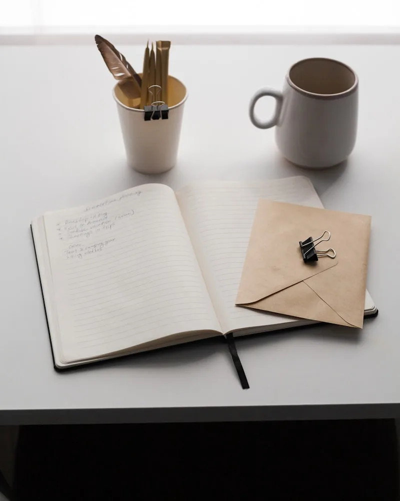 A printed press release on a desk