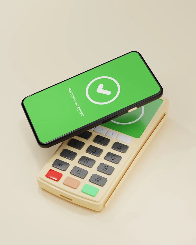 A payments interface on a phone screen