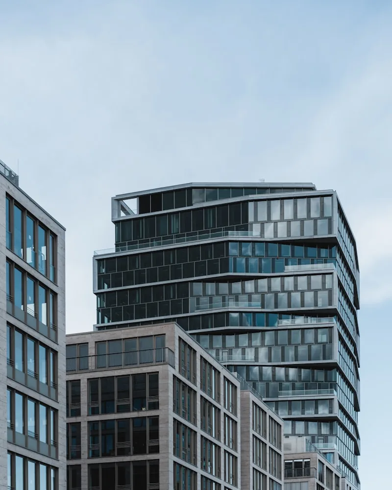A mixed-use building on a former industrial site